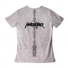 Футболка унисекс HookahPlace Hard rock (серая) (XL)