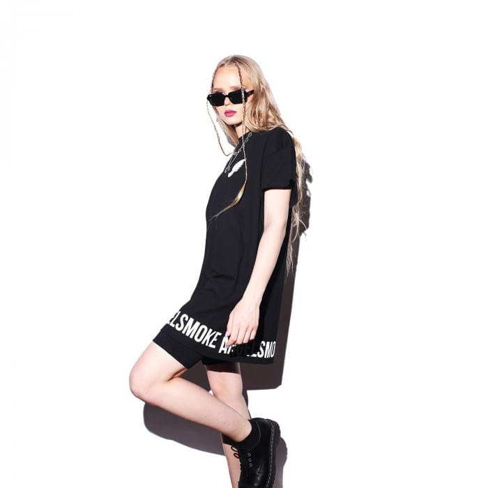 Футболка Smoke Angels (Черная) (XL)