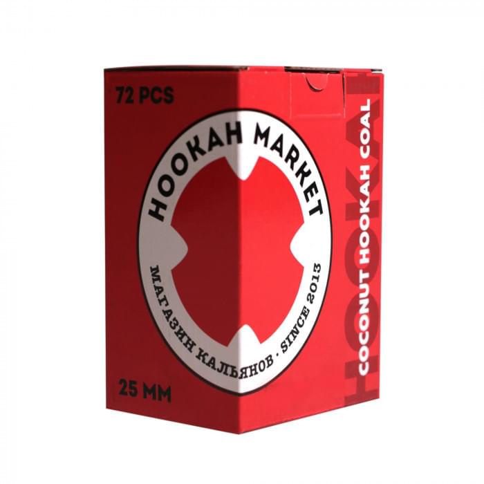 Уголь HookahMarket 25 мм 72 куб