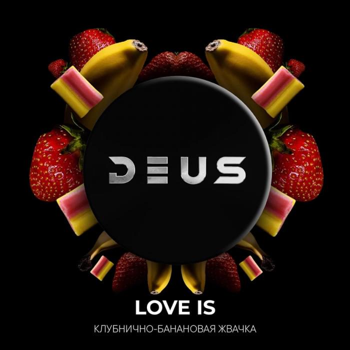 DEUS 250 г Love Is (Клубнично-банановая жвачка)