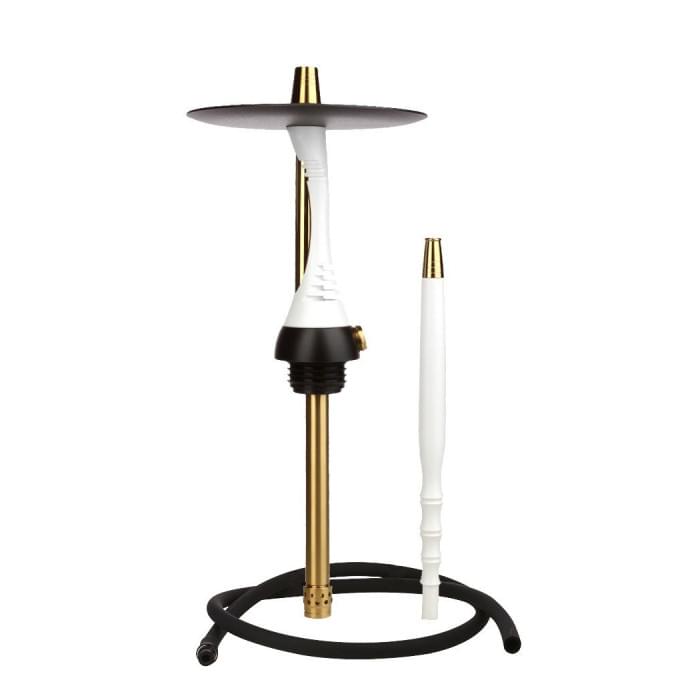 Кальян Alpha Hookah - Model S Snow White (Белый с блестками)